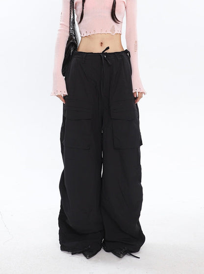 Slouchy Ruched Cargo Pants
