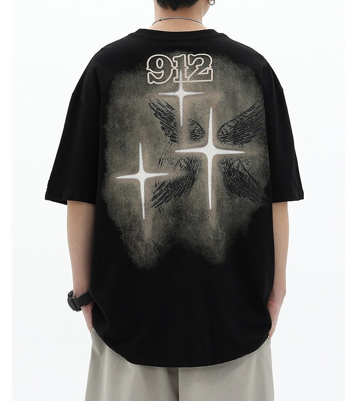 Winged Cross Graphic T-Shirt