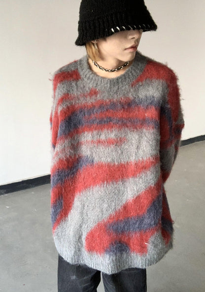 Goth Streetwear Horizons Mohair Blend Sweater