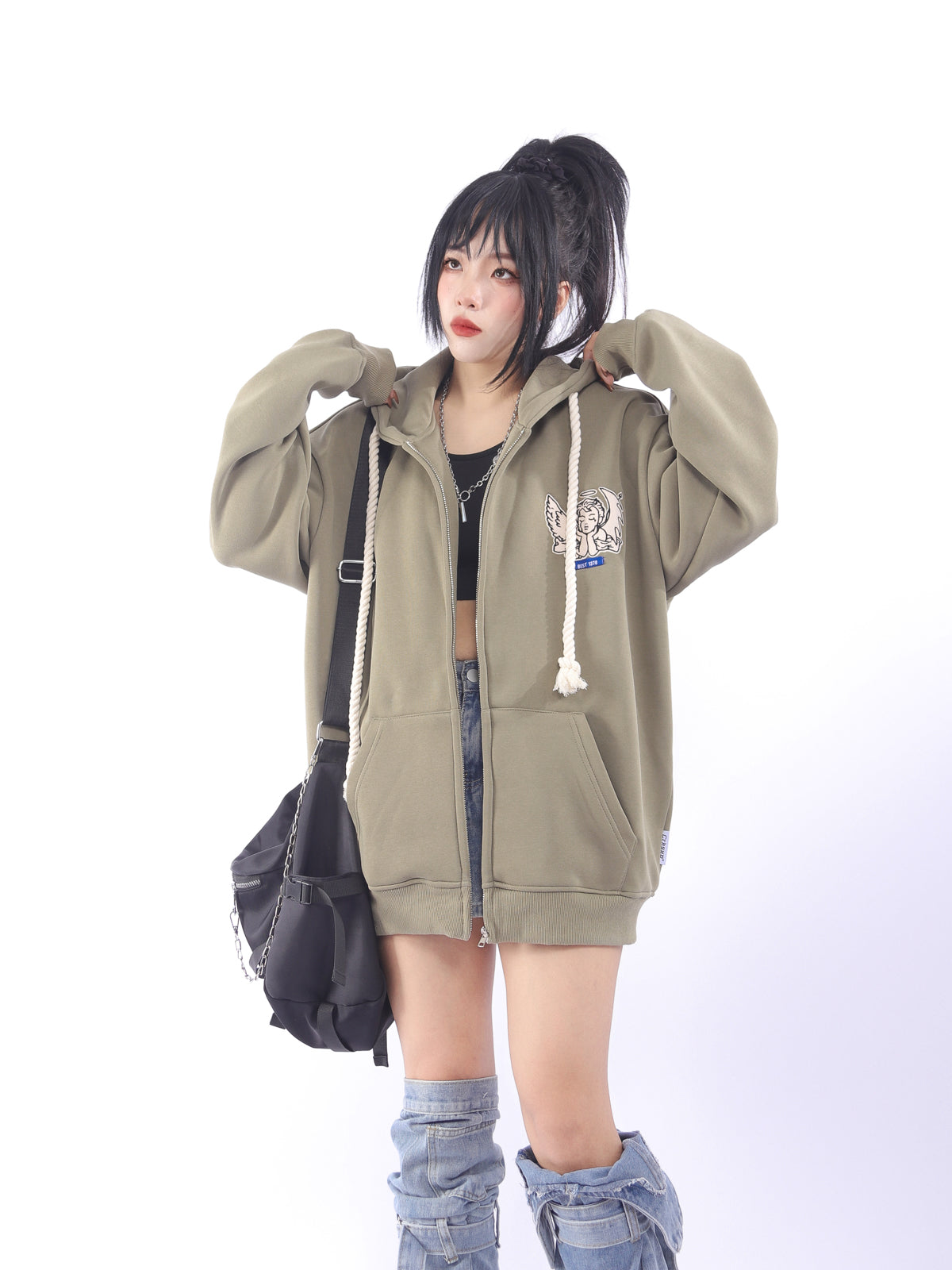 Angel Cloud Fleece Zip Hoodie