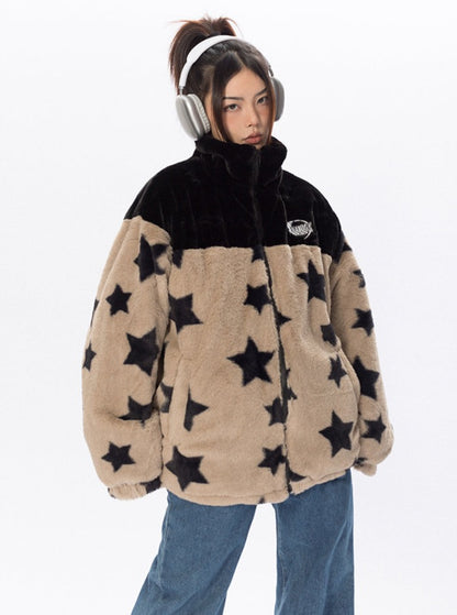 Star Plush Fleece Jacket