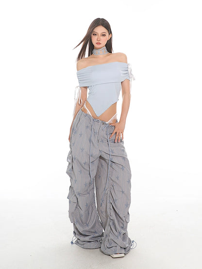Striped Parachute PJ Cargo Pants
