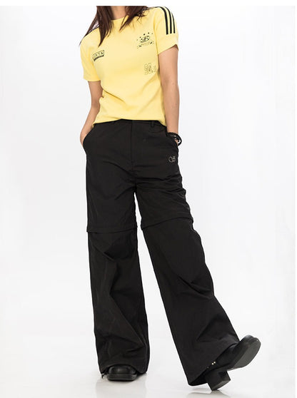 Relaxed Fit Zip Off Pants