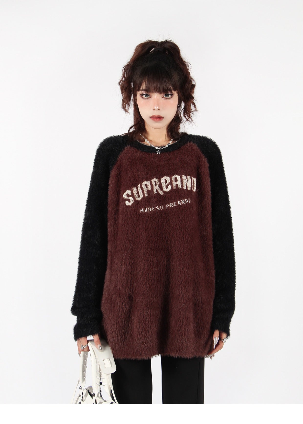 Fluffy Raglan Sweater