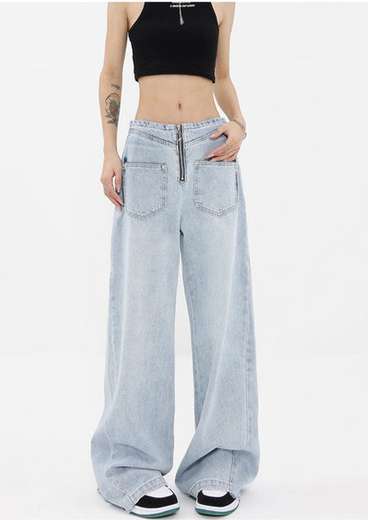 Washed Wide Leg Jeans