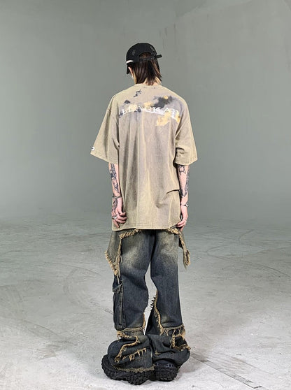 Goth Streetwear Death Horse Graphic T-Shirt