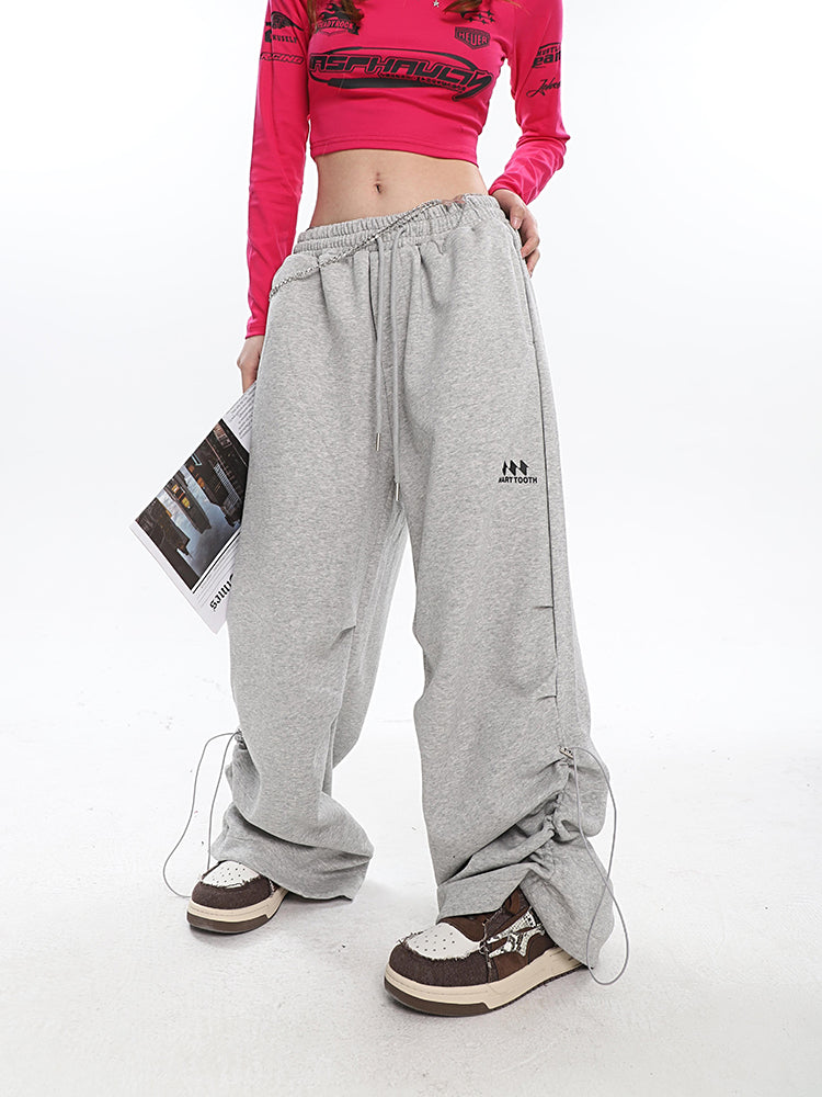 Ruched Baggy Sweatpants