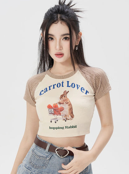 Carrot Lover Raglan Baby Tee