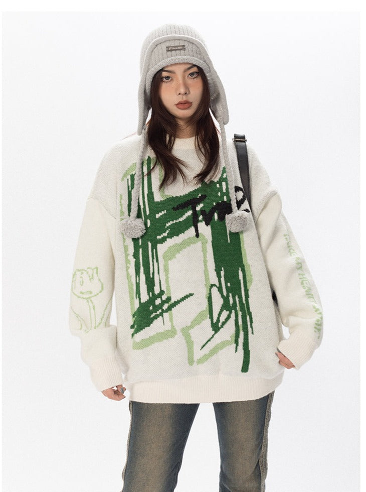 Graffiti Knit Sweater