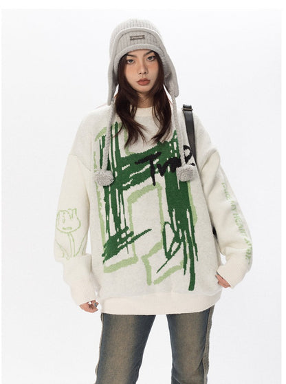Graffiti Knit Sweater