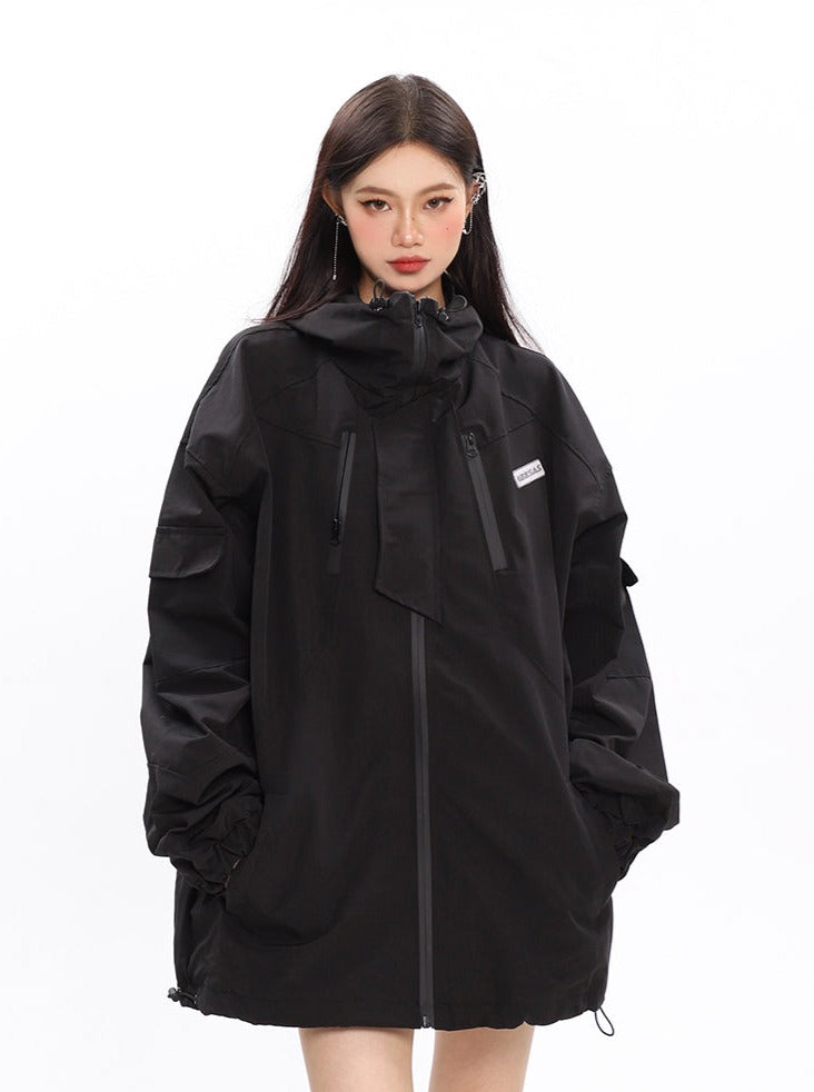 Oversized Windbreaker Jacket