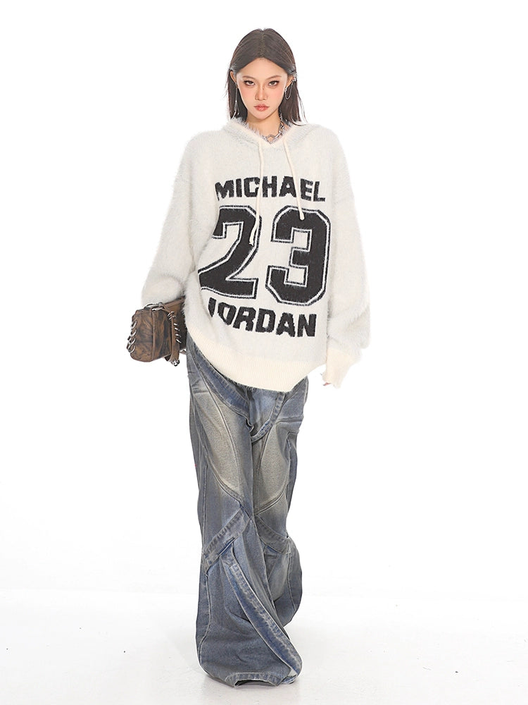 Deconstructed Strappy Denim Trousers