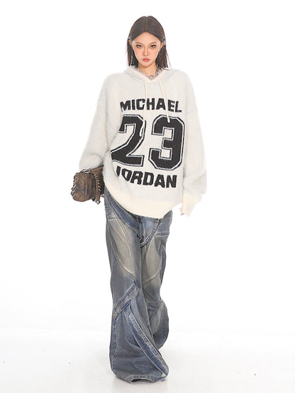 Deconstructed Strappy Denim Trousers
