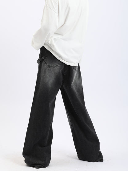 Wide Leg Distressed Jeans
