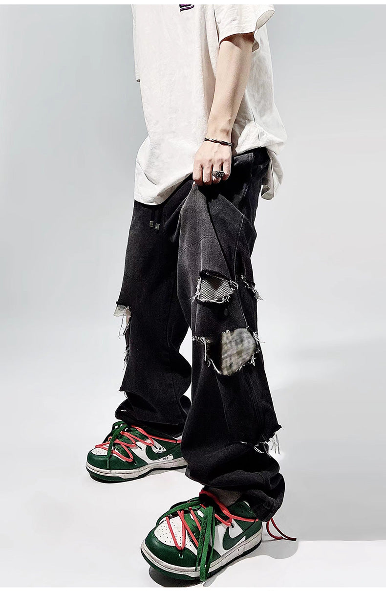 Ripped Baggy Distressed Jeans