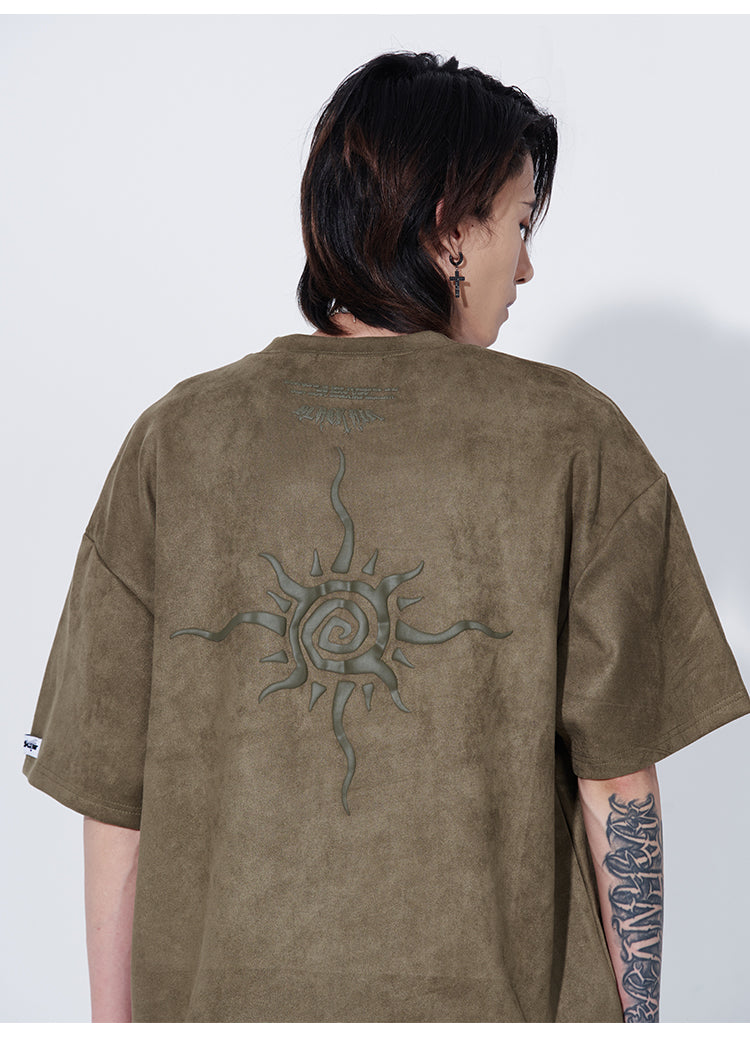 Sun Faux Suede T-Shirt