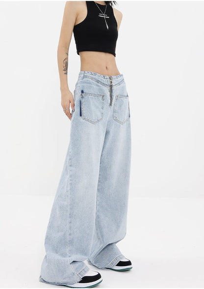 Washed Wide Leg Jeans