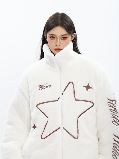 Star Plush Fleece Jacket