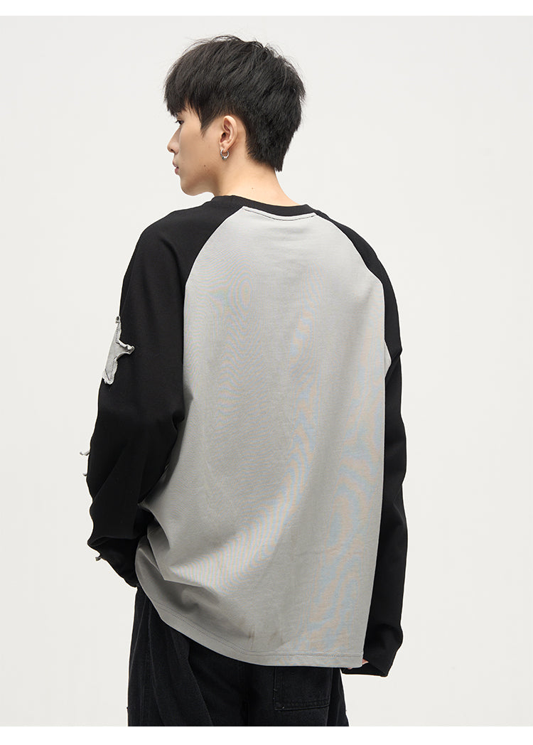 Star Raglan Long Sleeve Top