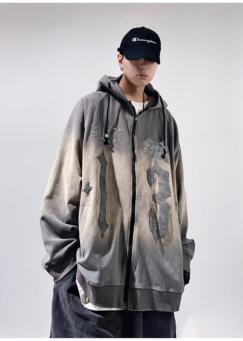 Thirteen Oversized Gradient Hoodie