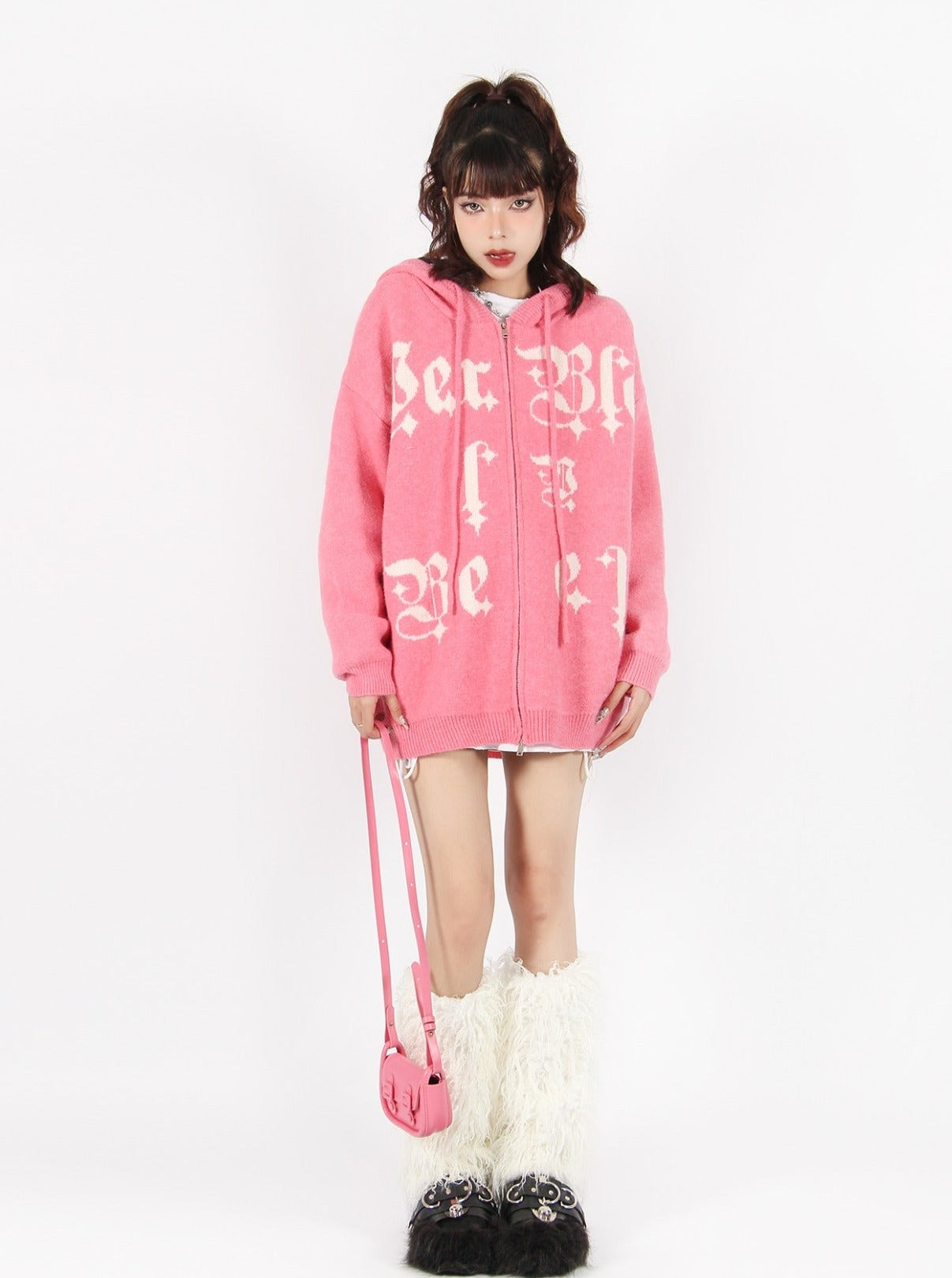 Cozy Knit Zip hoodie