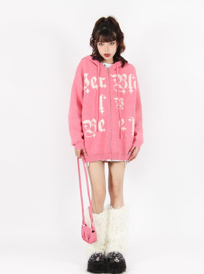 Cozy Knit Zip hoodie