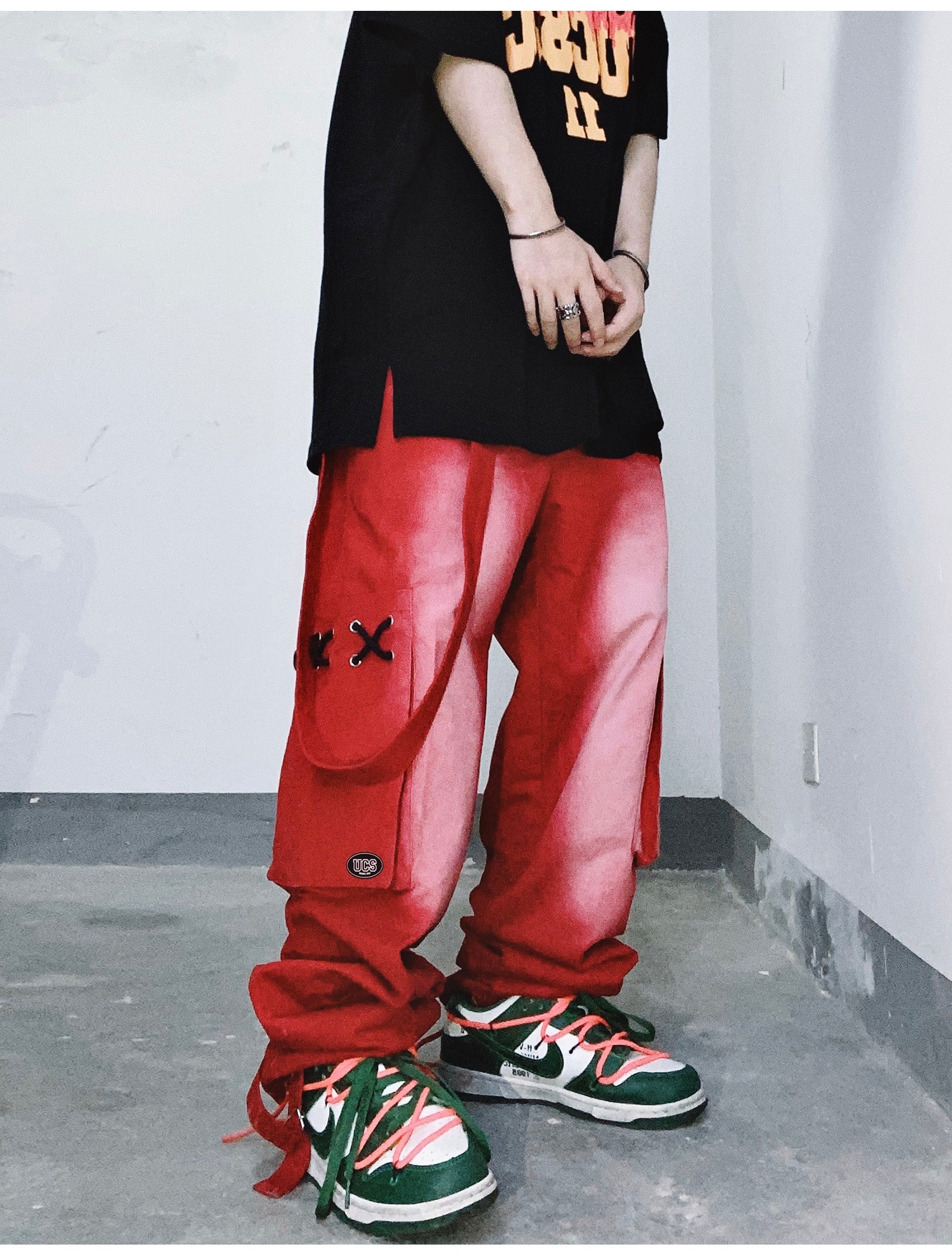 Strapped Cargo Jeans