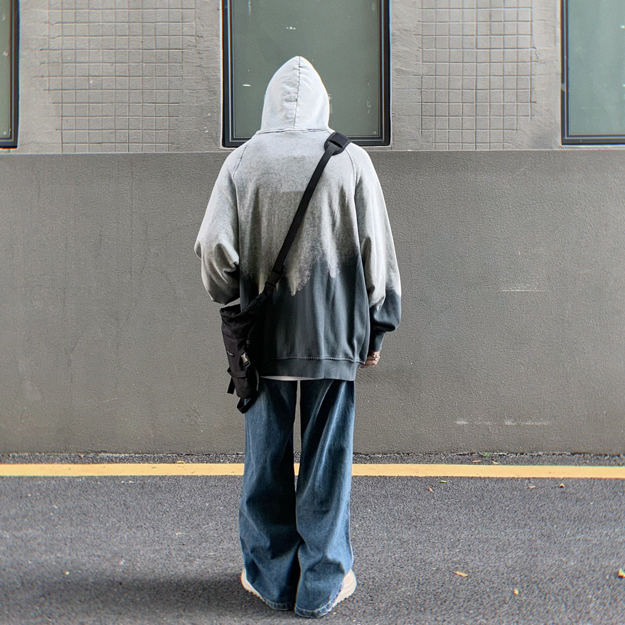 Faded Gradient Washed Hoodie