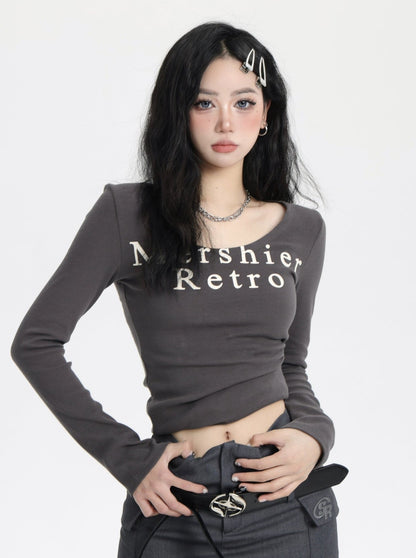 Scoop Neck Long Sleeve Tee