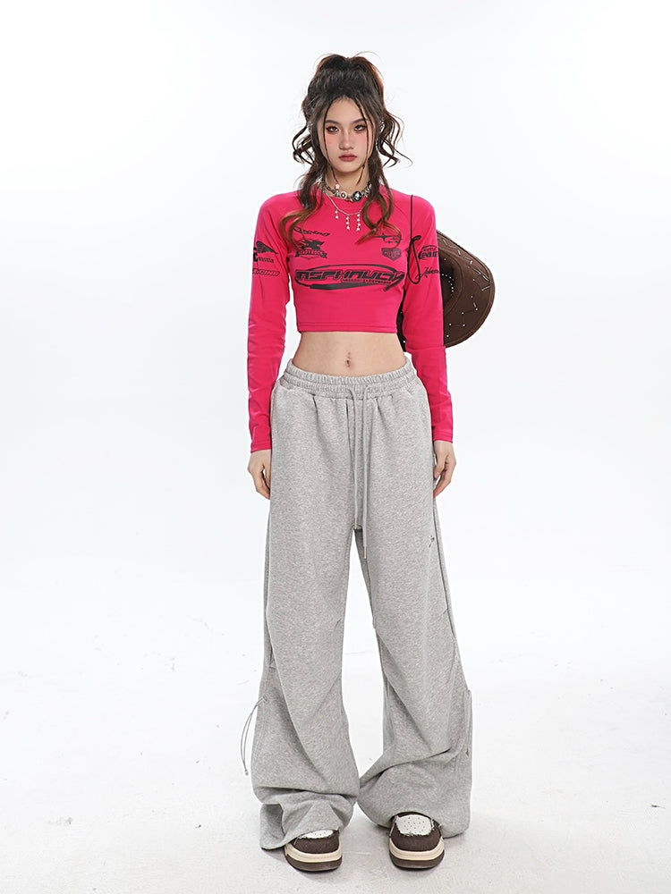 Ruched Baggy Sweatpants