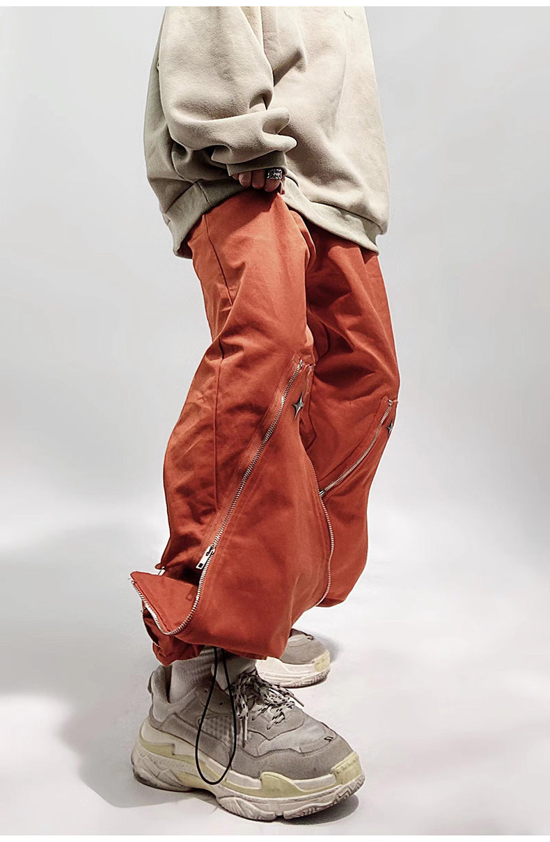 Techwear Zipper Jogger Track Pants