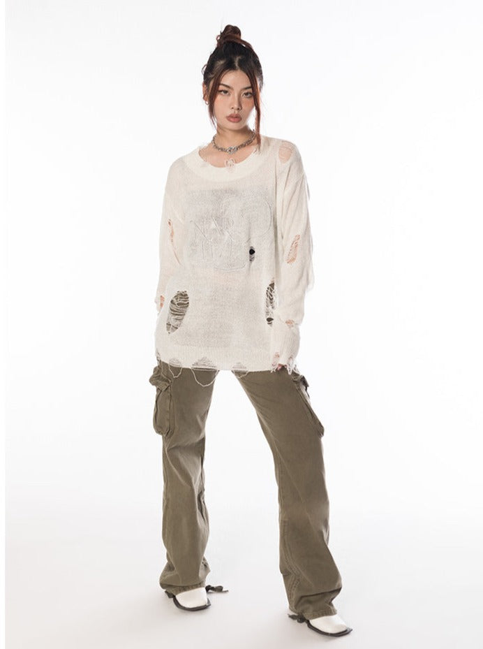 Destroyed Knit Sweater