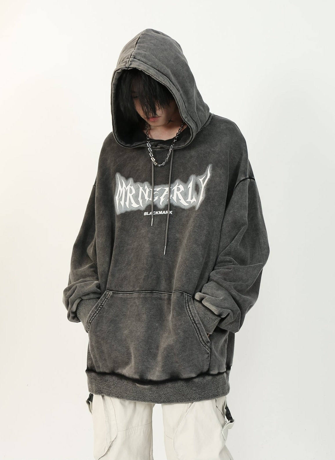 Vintage Washed Distressed Hoodie