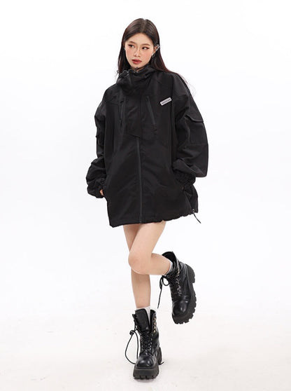 Oversized Windbreaker Jacket