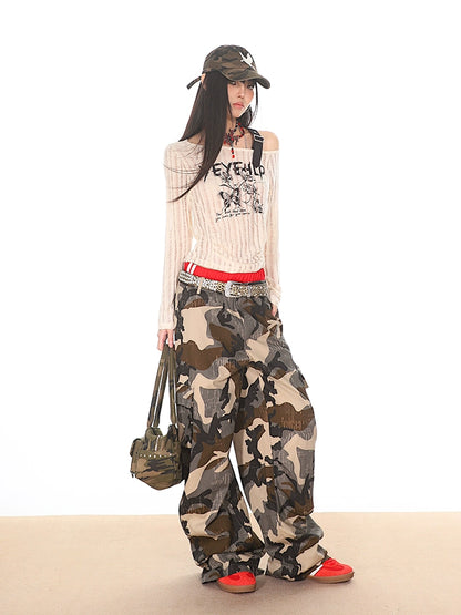 Vintage Army Camo Cargo Pants