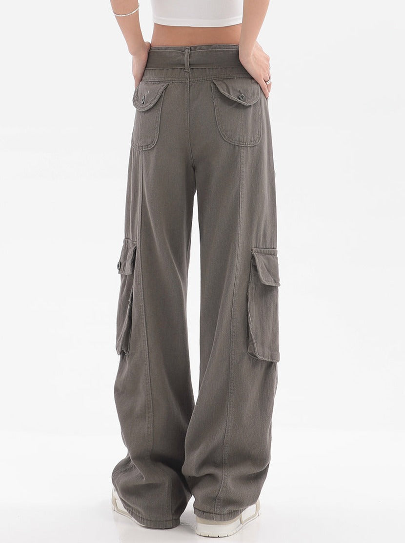 Belted Cargo Pants
