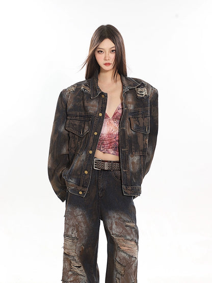 Vintage Destroyed Grunge Jeans