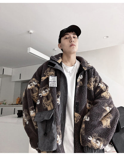 Teddy Fleece Utility Jacket
