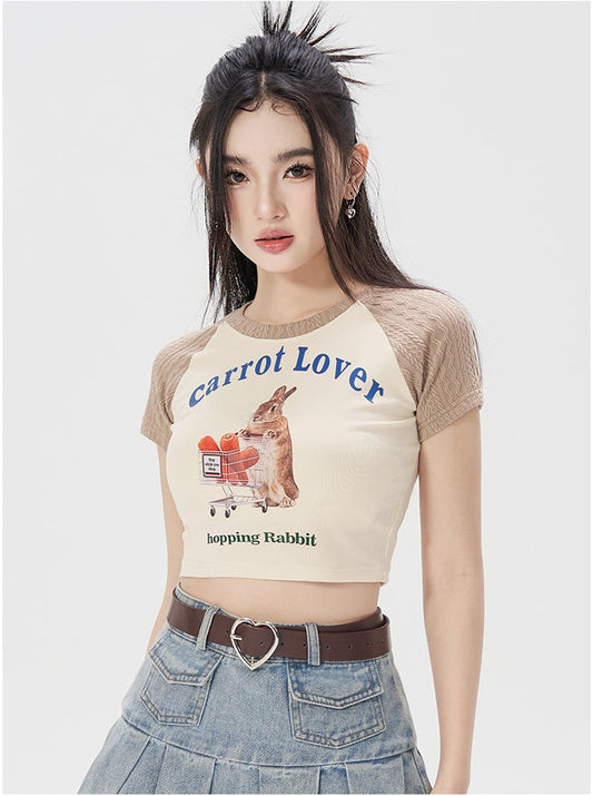 Carrot Lover Raglan Baby Tee
