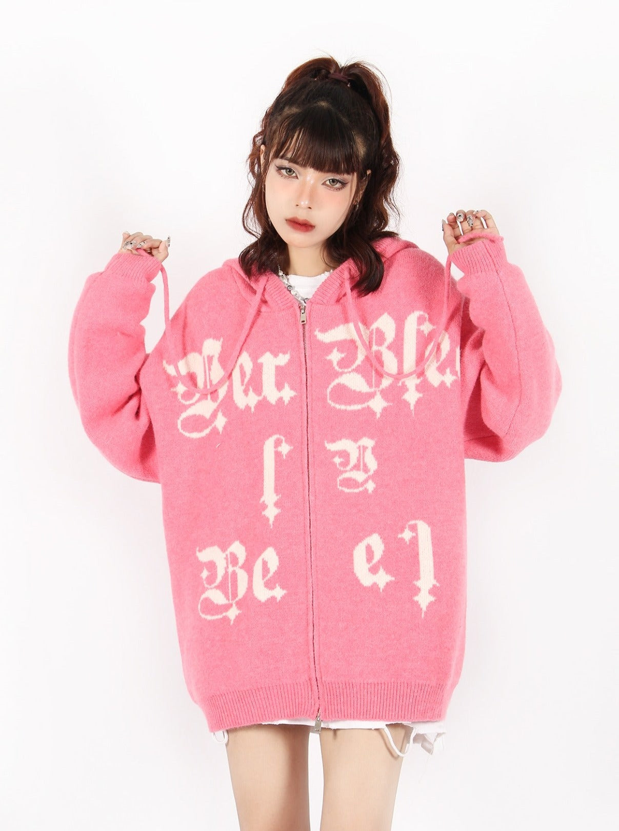 Cozy Knit Zip hoodie