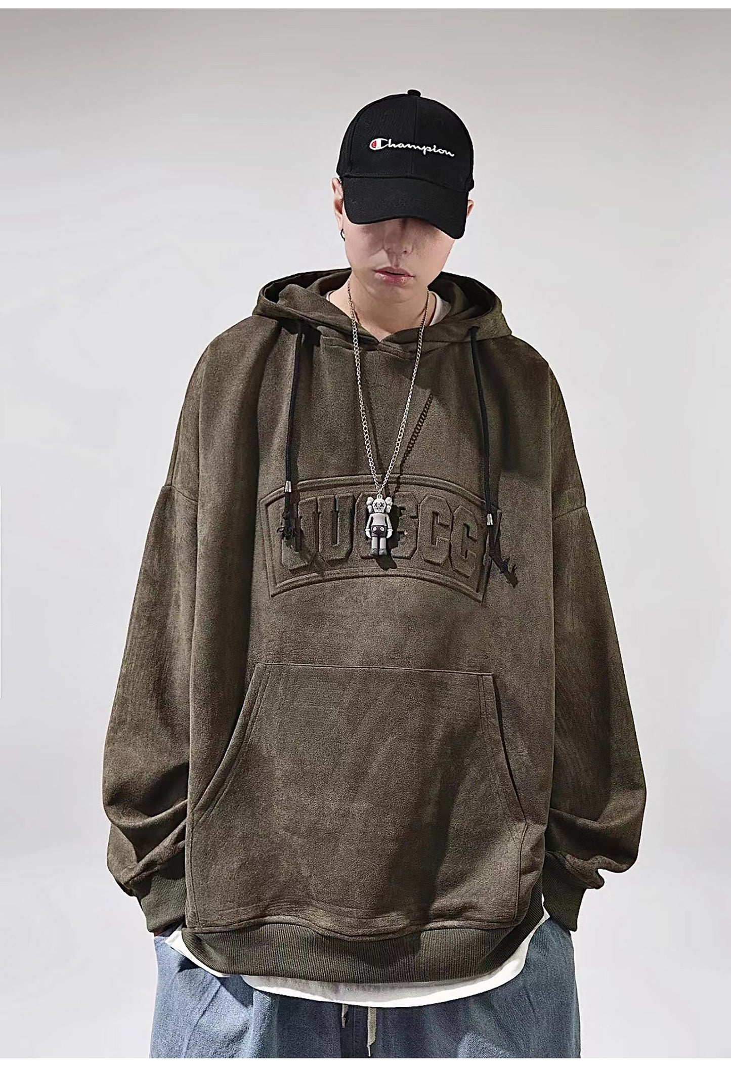 11 Oversized Embossed Hoodie
