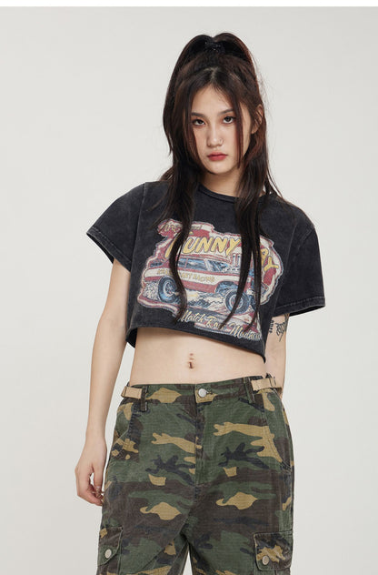 Krazy Kart Racing Cropped Tee