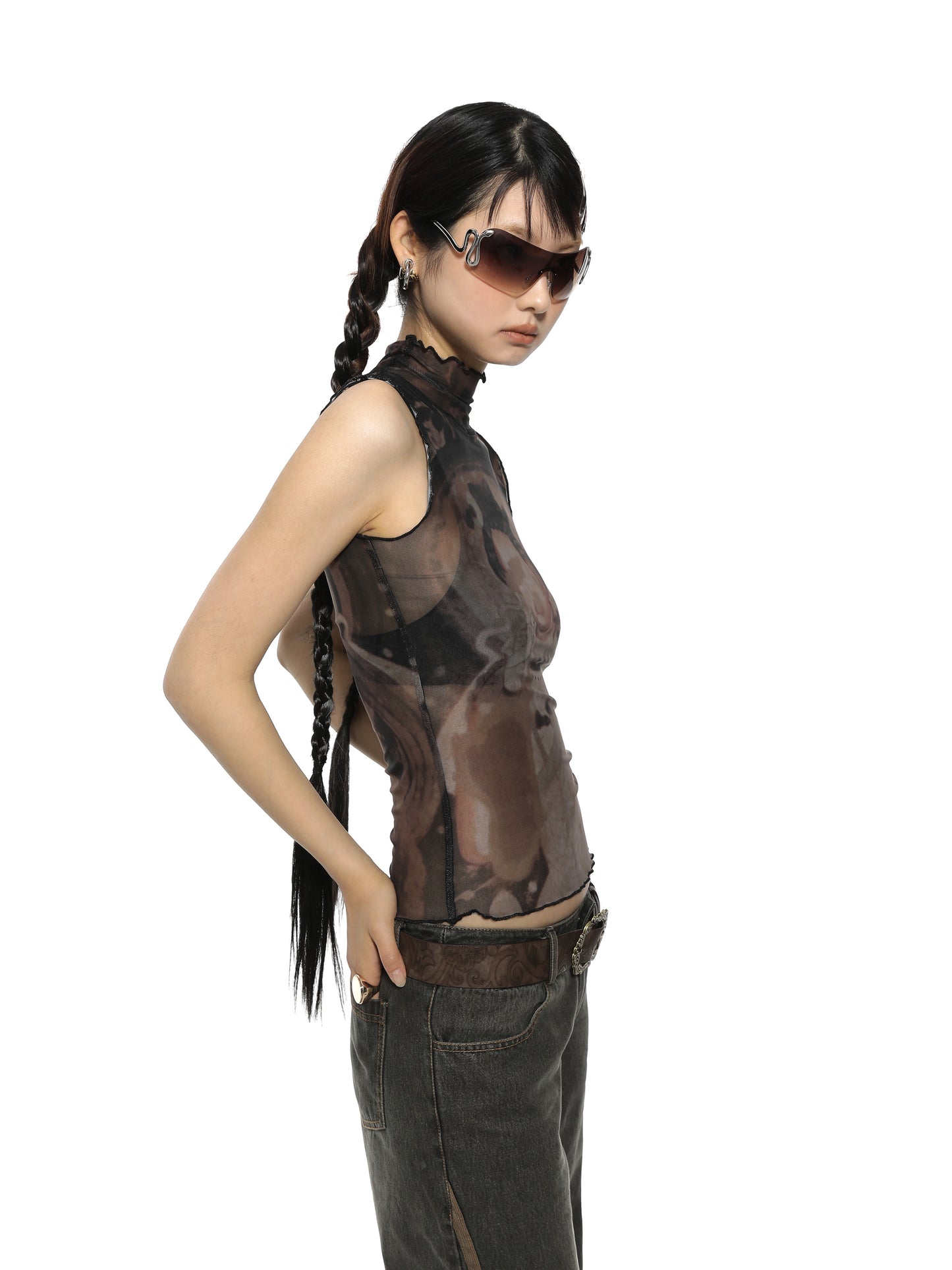 Vintage Buddha Sleeveless Top