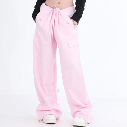 Casual Cargo Wide Leg Pants
