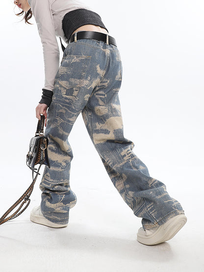 Painted Relaxed Fit Jeans