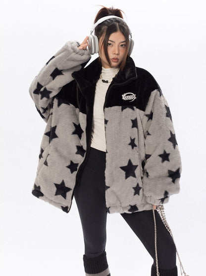 Star Plush Fleece Jacket