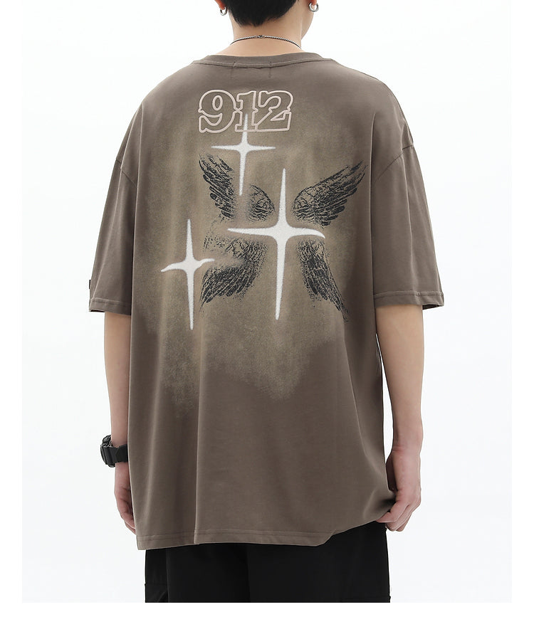 Winged Cross Graphic T-Shirt