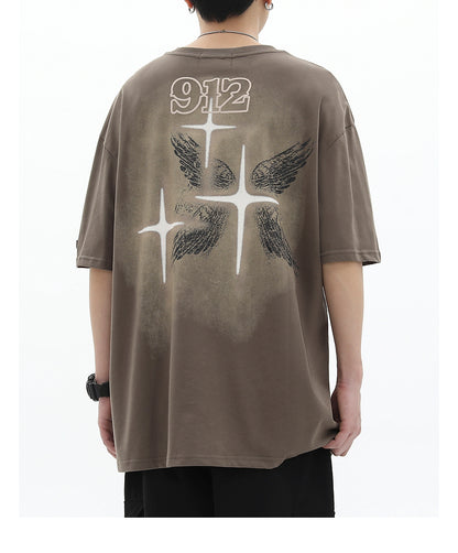 Winged Cross Graphic T-Shirt