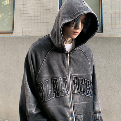 Faded Gradient Washed Hoodie