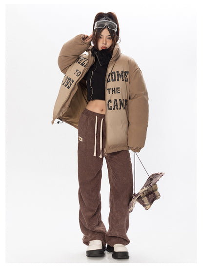 Canvas Washed Puffer Jacket